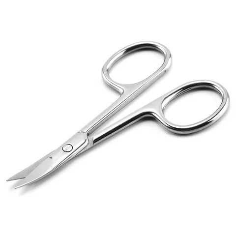 Профессиональные ножницы для ногтей из нержавеющей стали инструменты для маникюра острые изогнутые лезвия инструмент для ухода за Бровей Ресниц сухой кожей