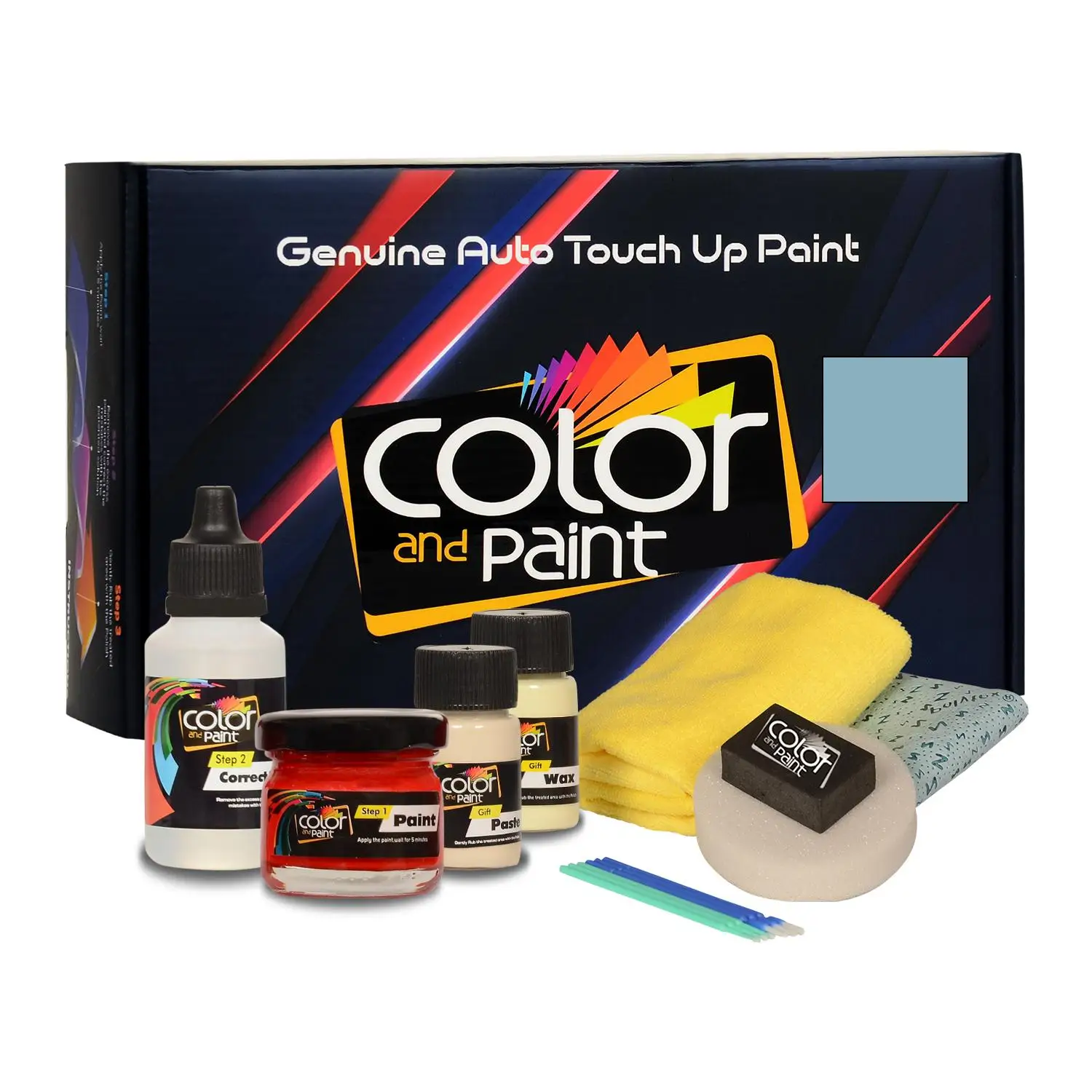 

Color and Paint compatible with Renault Automotive Touch Up Paint - BLEU NACRE MET MAT - 215.149 - Basic Care