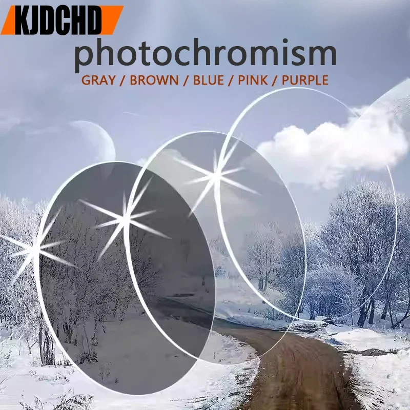 Фотохромные линзы KJDCHD с мультифокусом прогрессивная Фотополимерная фотография