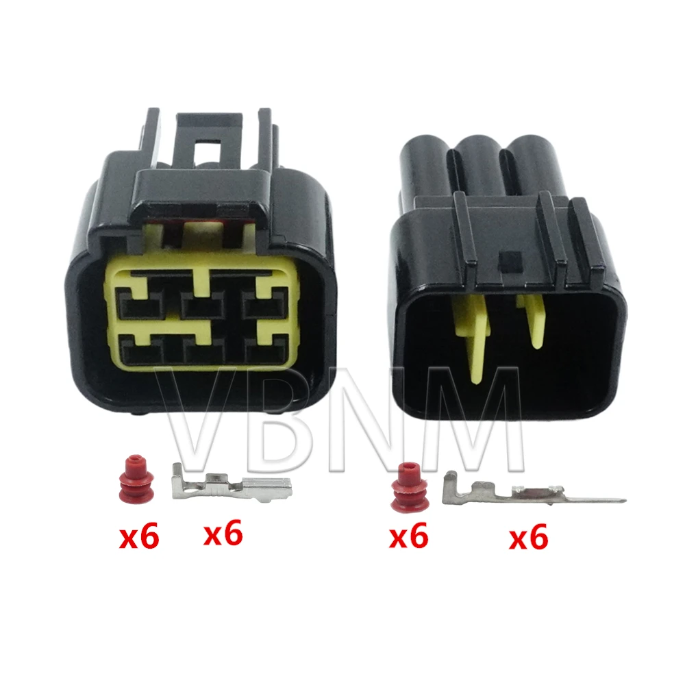 

6-контактный FW-C-6F-B FW-C-6M-B разъем провода стеклоподъемника Высоковольтная вилка катушки зажигания для мотоцикла Ford Mondeo ISUZU