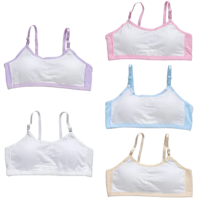 

Adjustable Girls Underwear Soft Padded Cotton Bra Young Girls Yoga Sports Bra