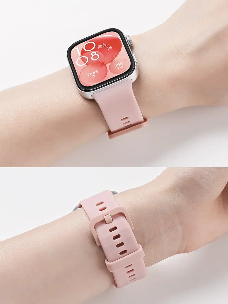 Ремешок силиконовый для смарт-часов huawei watch fit 3 спортивный браслет официальный