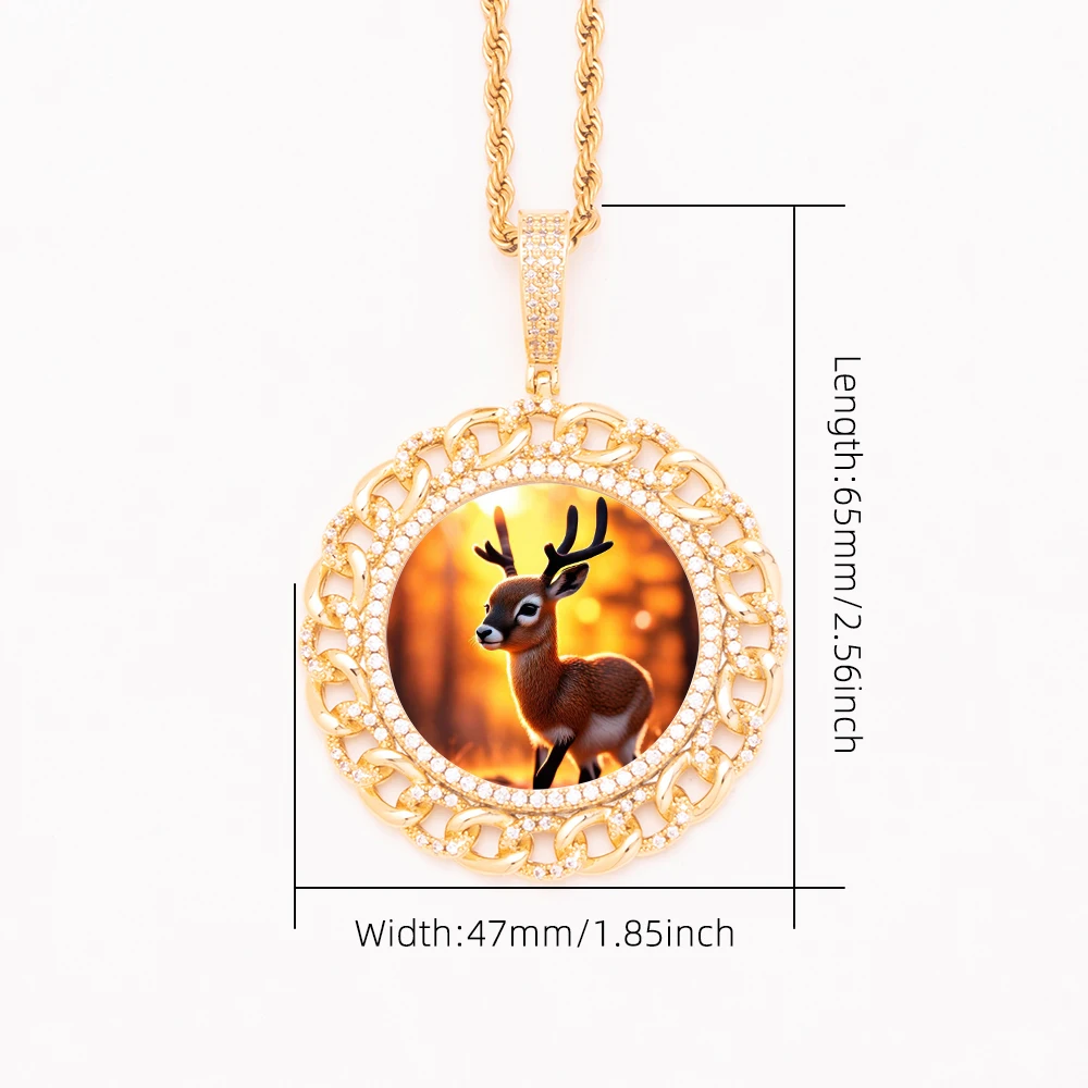 Женская цепочка дизайнерская круглая с имитацией памяти искусственный