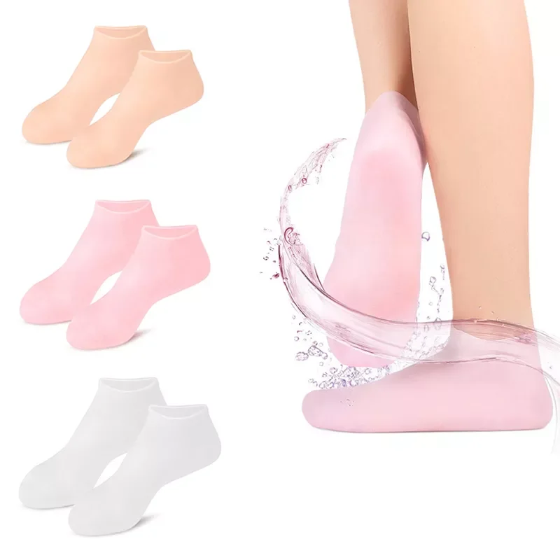 

NEW Moisturizing Spa Gel Heel Socks Exfoliating And Preventing Dryness Cracked Dead Skin Remove Protector Pain Relief Tools