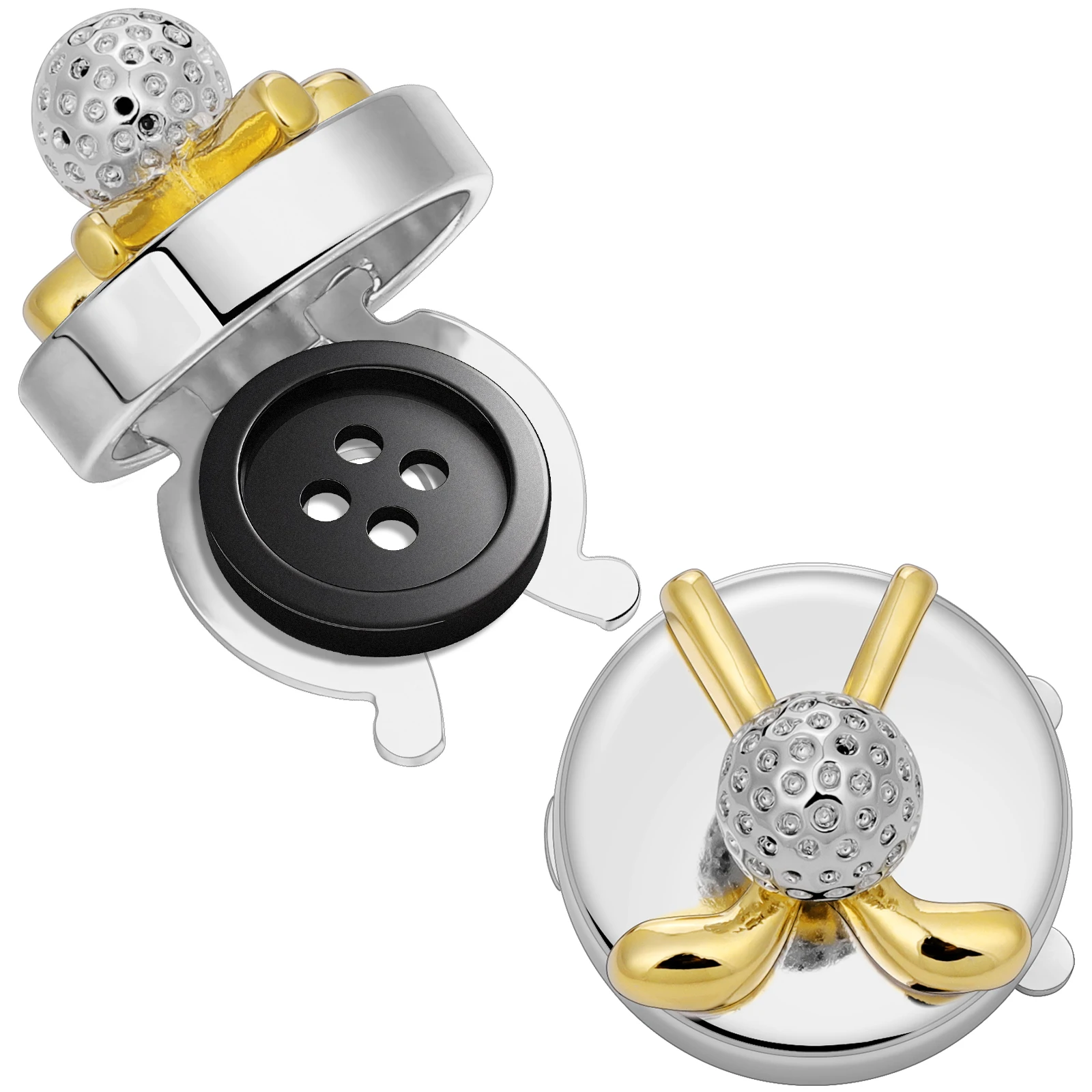 Запонки на пуговицах для гольфа Hawson 18 мм мужских рубашек мужские подарочные