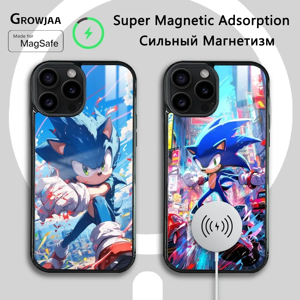 Чехол для телефона S-onic The H-edgehoG-S Film iPhone 16 15 14 13 12 11 Pro Max Plus Mini Magsafe Mirror беспроводной