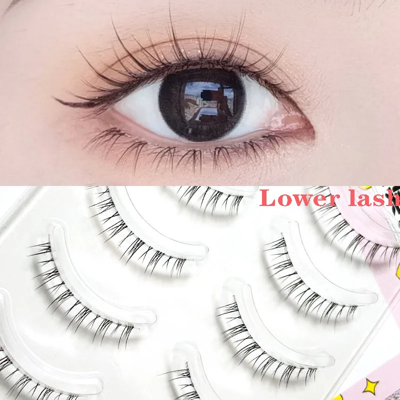 

New Individual Lashes 60 Clusters A-Shaped Lower Eyelashes 5/6/7mm Natural Lower Under Eyelash Easy Grafting Makeup Products
