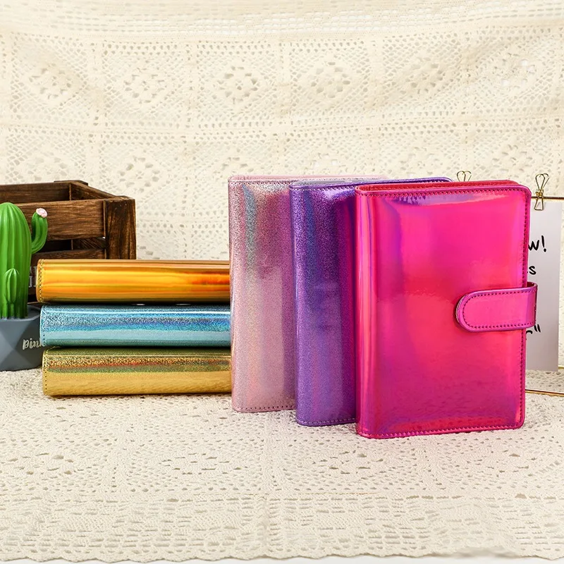 

Лазерный блокнот A5/ A6, розовый кавайный планировщик, альбом для скрапбукинга, подарок, мягкая обложка, креативные школьные принадлежности, ж...