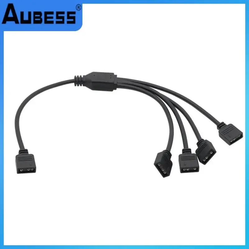 

One Point Four Extension Cable Stable Connection Splitter Durable Non-toxic Interface Extension Black Hub Environmental Friendly