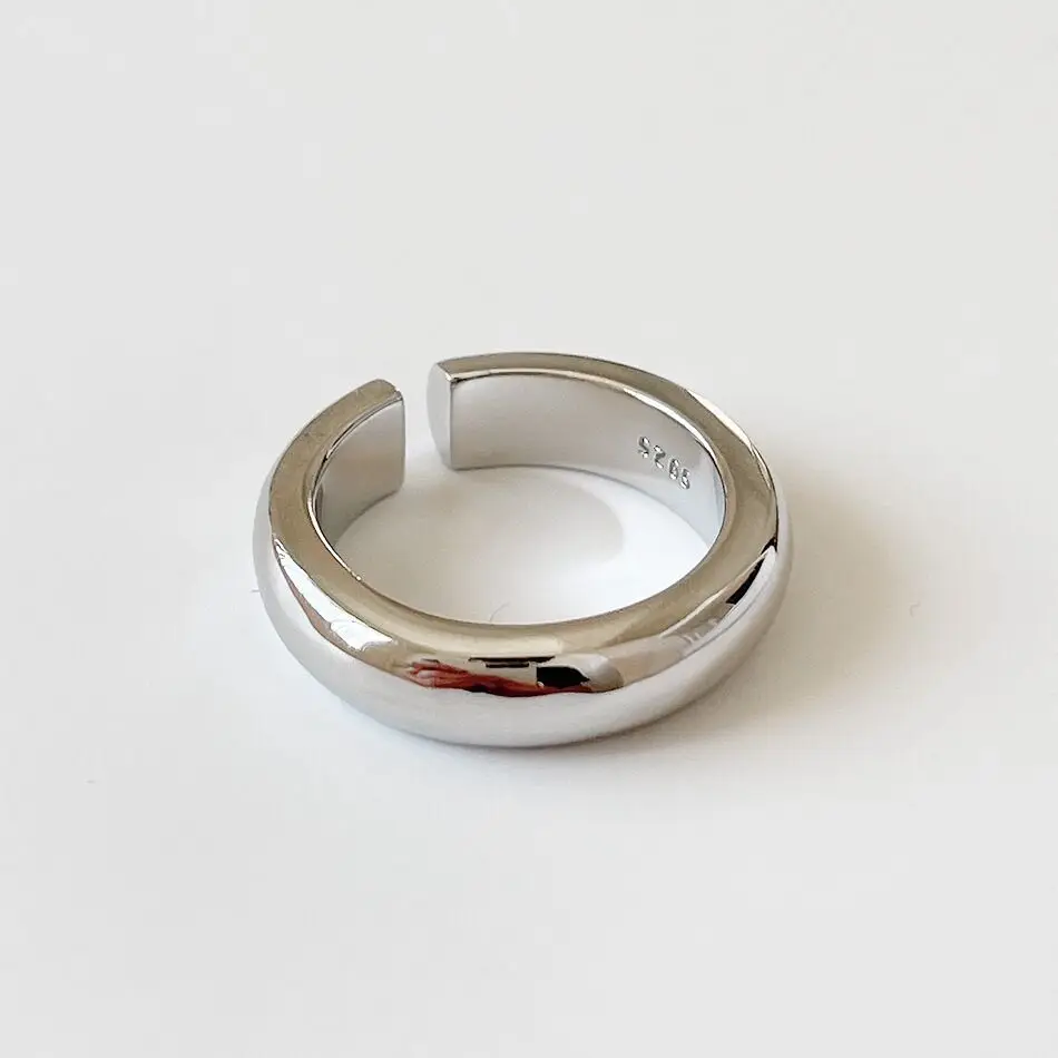 

Оригинальные гладкие кольца из серебра 925 пробы для женщин, обручальное женское Винтажное кольцо, Изящные Ювелирные изделия