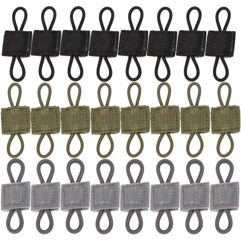 20PCS Tactical Gear Holder Clip Molle Webbing Retainer Elast
