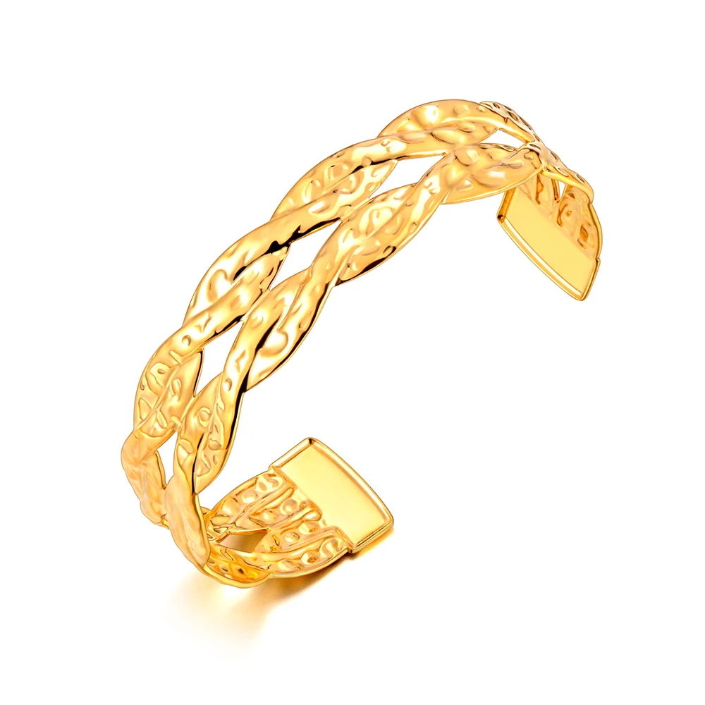 ZooMango полый заплетенный браслет из нержавеющей стали персонализированный