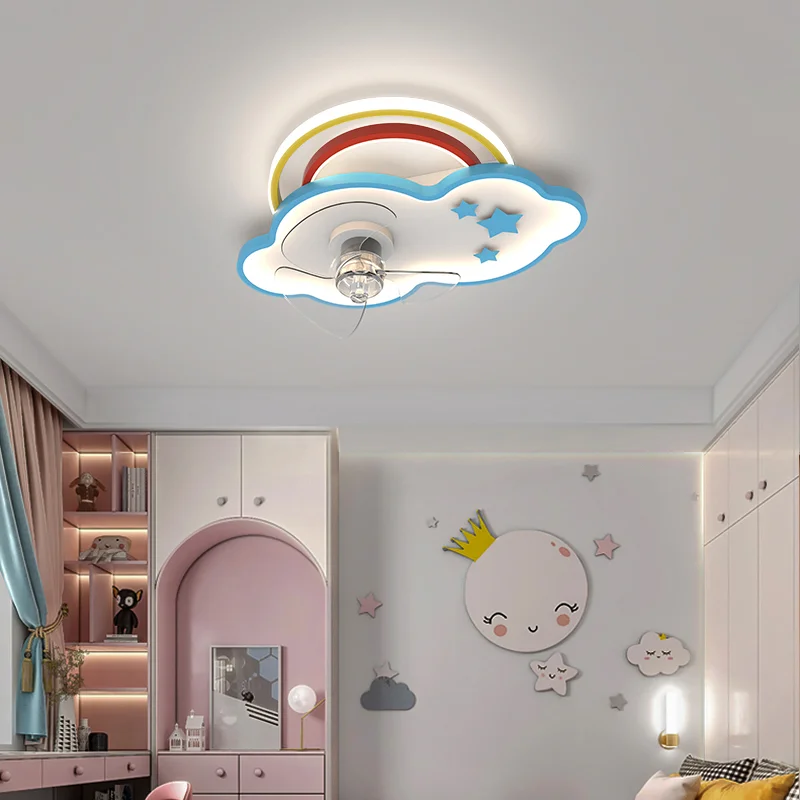 

LED Modern Ceiling Fan Electric Fan Ceiling Fan With Led Light And Control Parlor Foyer Living Room Bedroom Ceiling Mounted Lamp