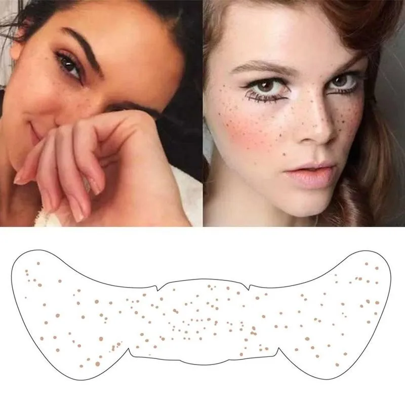 

Sdotter 6pcs Sexy Fake Freckles Tattoo Stickers Freckles Makeup Stickers Women Make Up Accessories Fashion Makeup Removable