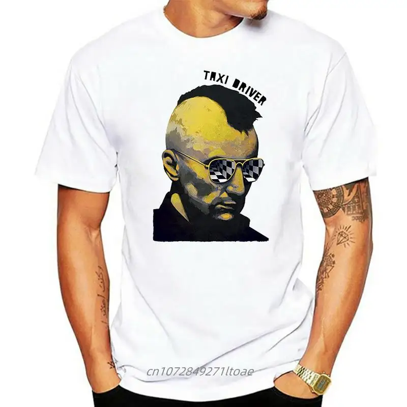 

Mens T Shirts Fashion 2022 Taxi Driver V4, Robert De Niro, T SHIRT WHITE