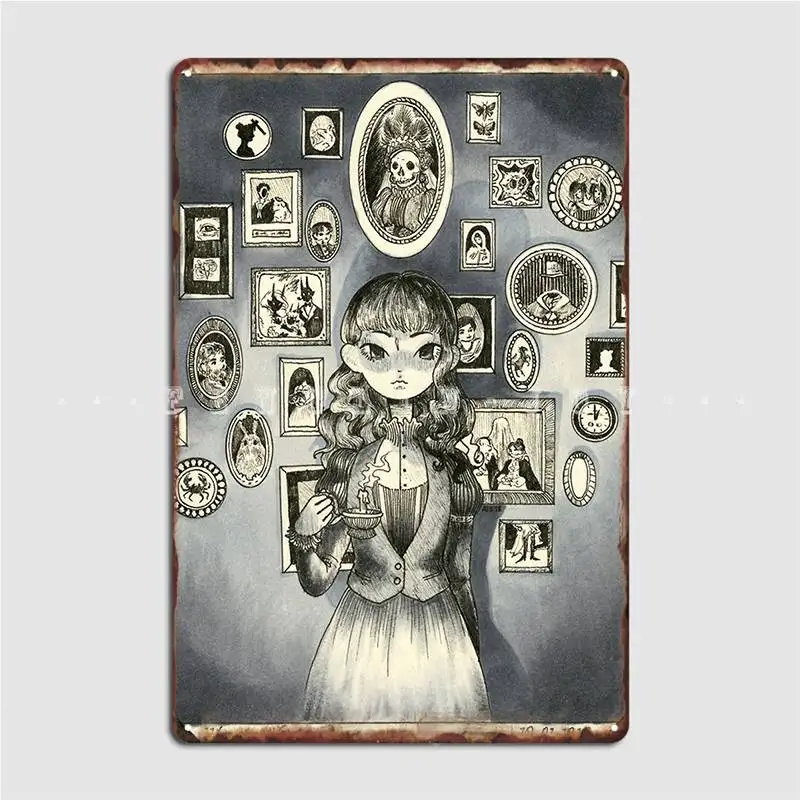 

Haunted Mansion Metal Sign Party Plates Wall Pub Custom Tin Sign Poster