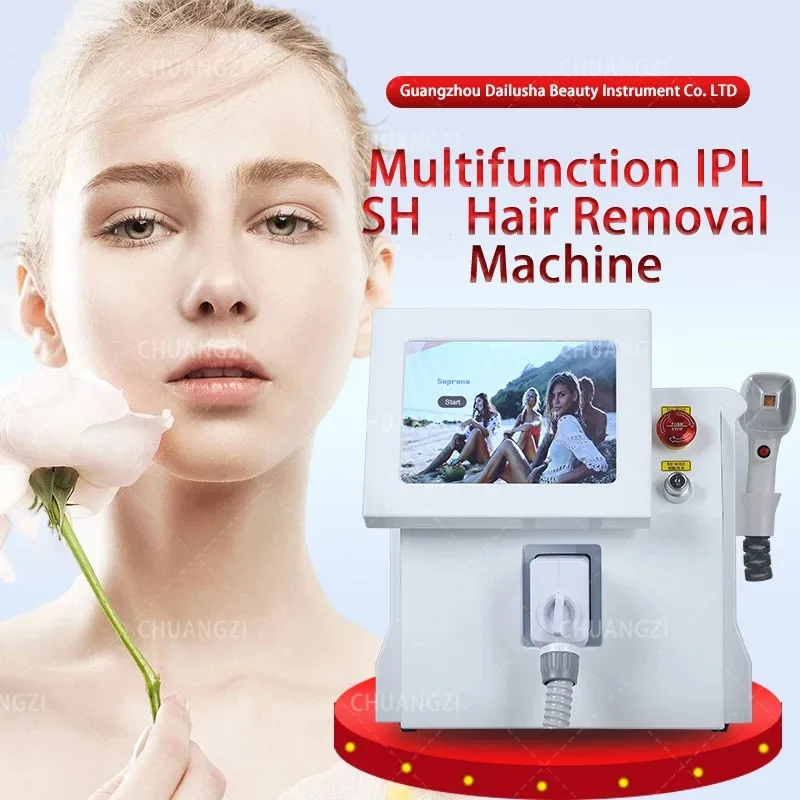 2023 New Home Use Hair Removal Tool Lce Platinum 3 Wavelength 808nm Diode Laser Hair Removal Machine 808 hair remov machin