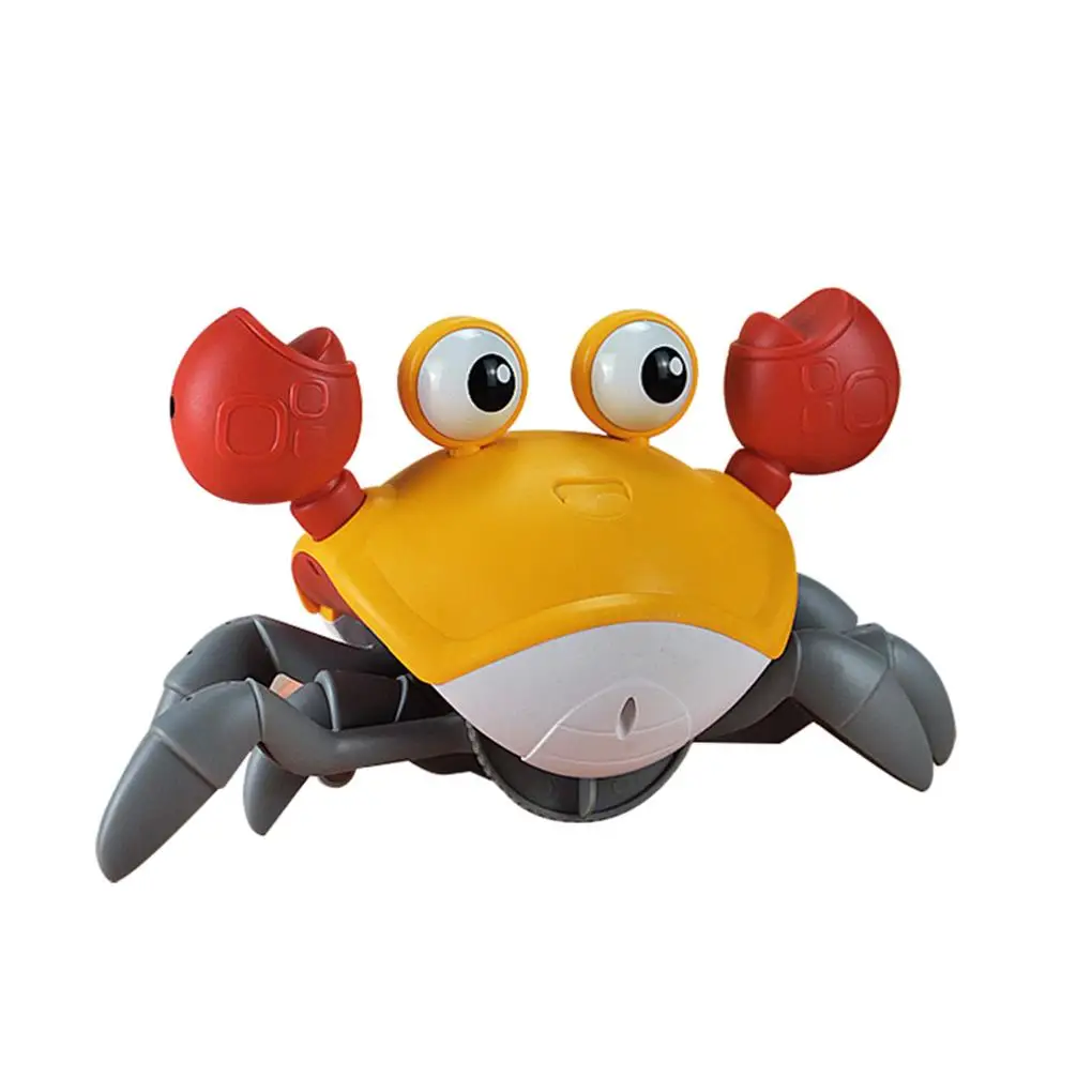 

Cartoon Style Cute Induction Animal Toy Kindergarten Daycare Children Rechargeable Crawling Toys Plaything Orange