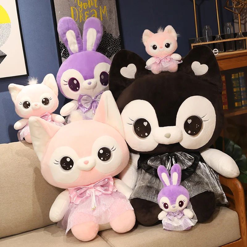 

Kawaii Boutique Cat Plush Toys Anime Dark Black Kitten Plushies Doll Cute Soft Healing Toys High Quality Christmas Birthday Gift