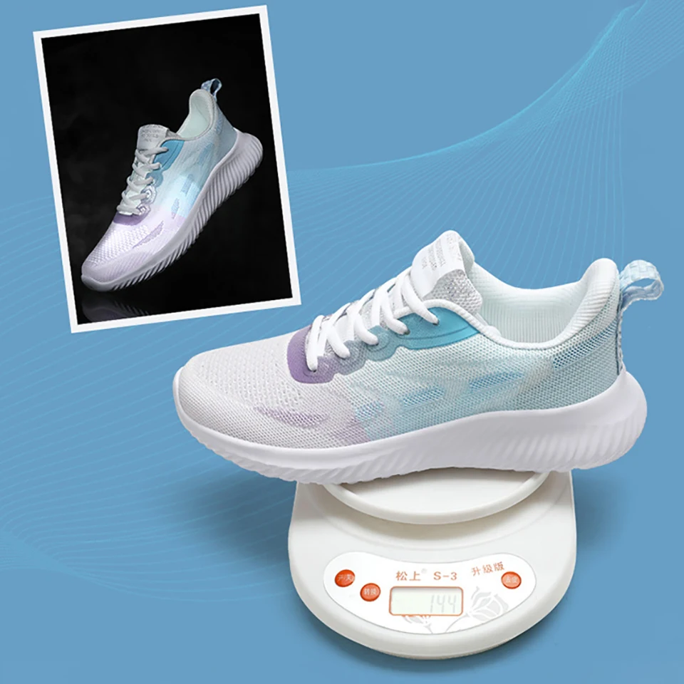 Loekeah Women Running Sneakers Light Weight Breathable Mesh Casual Shoes For Ladies Comfortable Soft Athletic Footwear Tennis