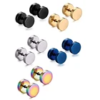 Женские и мужские серьги-гвоздики из нержавеющей стали