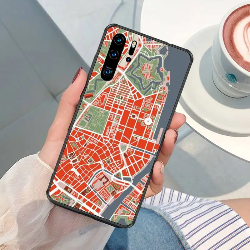 Карта города Барселоны Копенгагена Италия Ливерпуль раньше для OPPO F 1S 7 9 K1 A77 F3 RENO