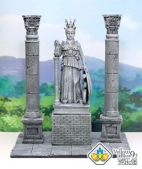 25 СМ Saint Seiya Ткань Миф Смола Сцена Статуя Афины Скульптура Рыцари Зодиака В