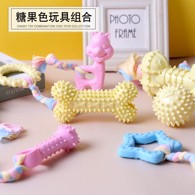 

Pet Toys Cotton Rope Cloth Collection Dog Chewing Toys TPR Material Resistant To Bite and Molar Large Stuff Toys forAggressive