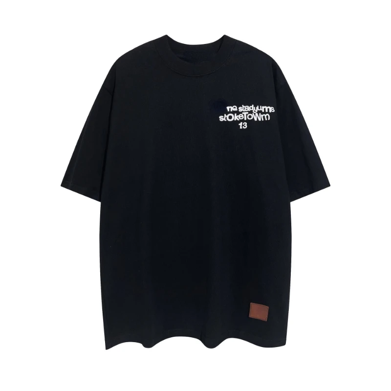 

100% Cotton Women T-shirt 2022 Summer Letter Short Sleeve T-shirt