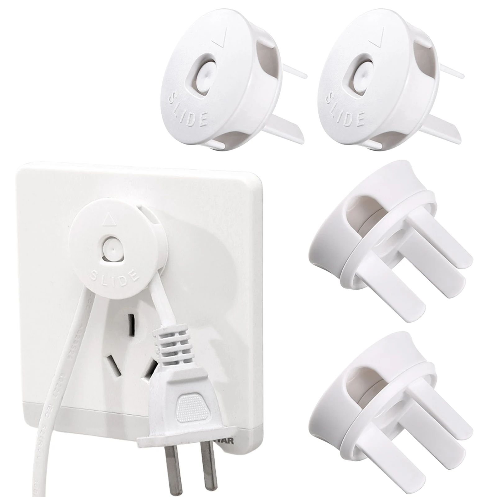 

4PCS Child Safety Electrical Outlet Cover Plugs For Power Socket Guard Baby Protection Anti-electric Shock Protector