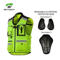 motoboy motorbike safty vest bike auto racing clothing visible reflective warning mil spec mesh cloth jacket adjustable