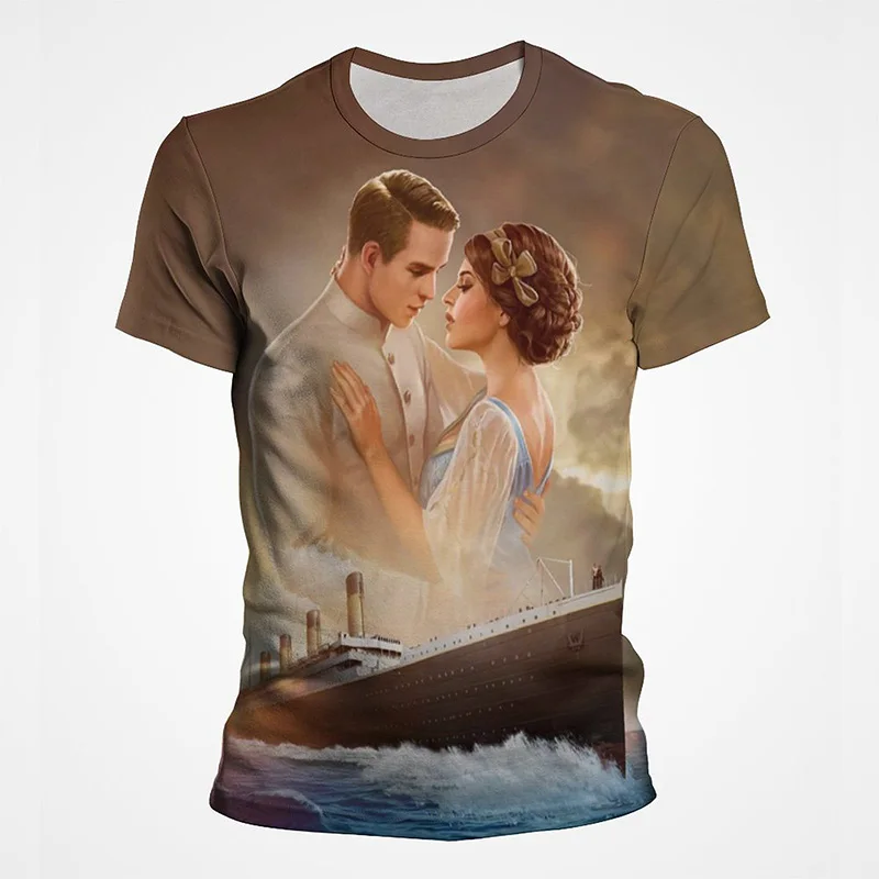 

Summer New Clothing Titanic 3D Print Unisex Short Sleeve Men Women Children T-shirt Fashion Casual Streetwear T shirt Tops