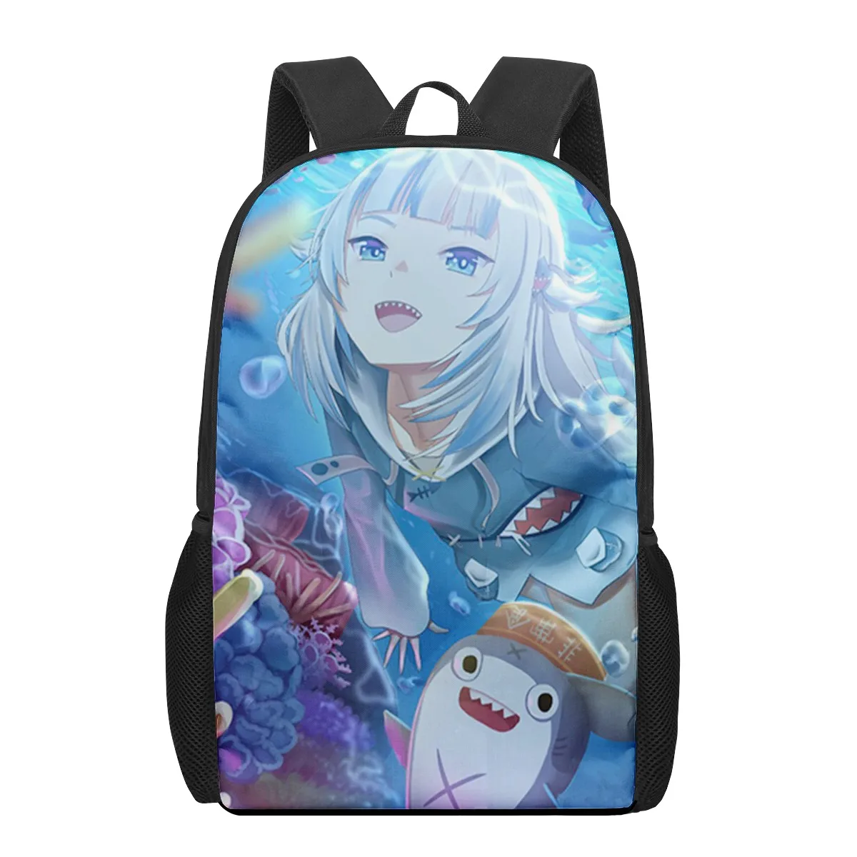 Gawr Gura hololive girl 3D Print School Bags for Boys Girls Primary Students Backpacks Kids Book Bag Satchel Back Pack