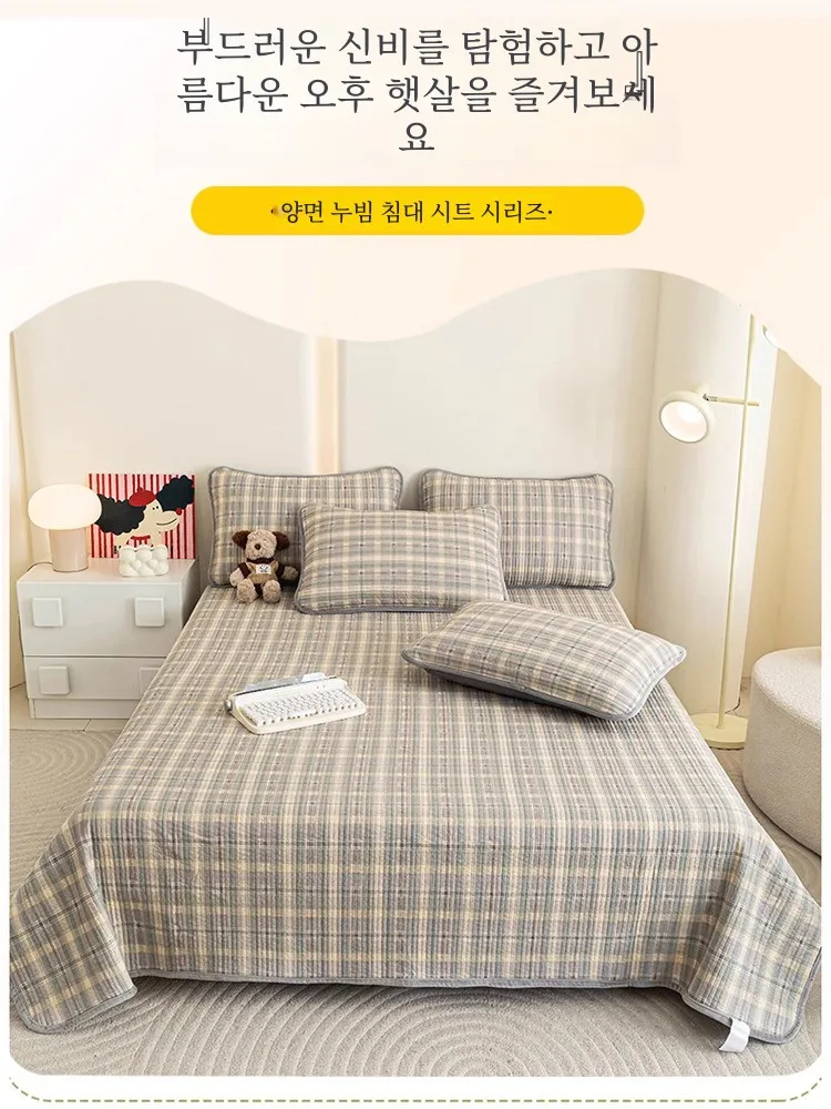 One Side Cotton Fleece-lined Bed Sheet Winter Thickened Double-sided Available Milk Velvet Pure Tat... |