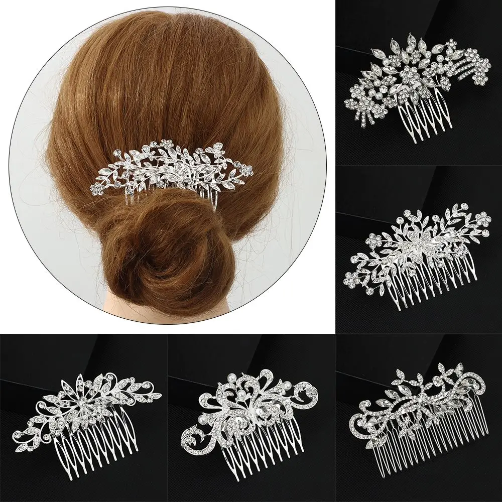 Гребни, диадемы и ободки для волос Fashion Bride для свадебных аксессуаров для волос женщин Ювелирные изделия Вечеринка Бриллиантовые головные уборы.