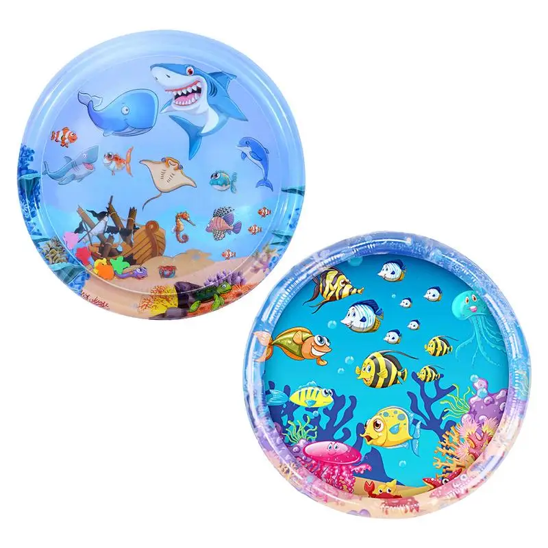 Детский водный игровой коврик надувная подушка из ПВХ для младенцев животик