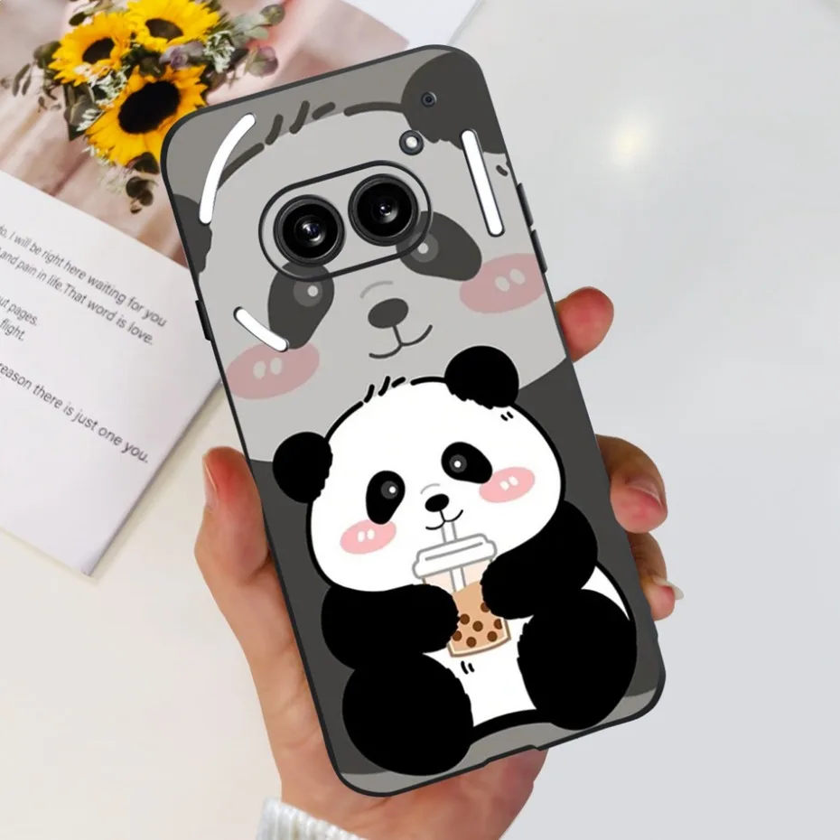 Fashion Sofft Case For Nothing Phone (2a) (2) Black Silicone Back Cover 2a Phone2