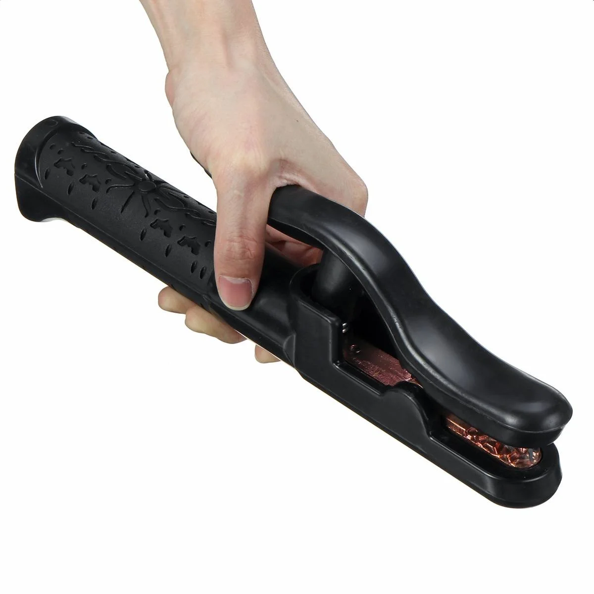 

800A Welding Electrode Holder Copper Brass Clamp Rod Handle Tool Accessories Non-slip