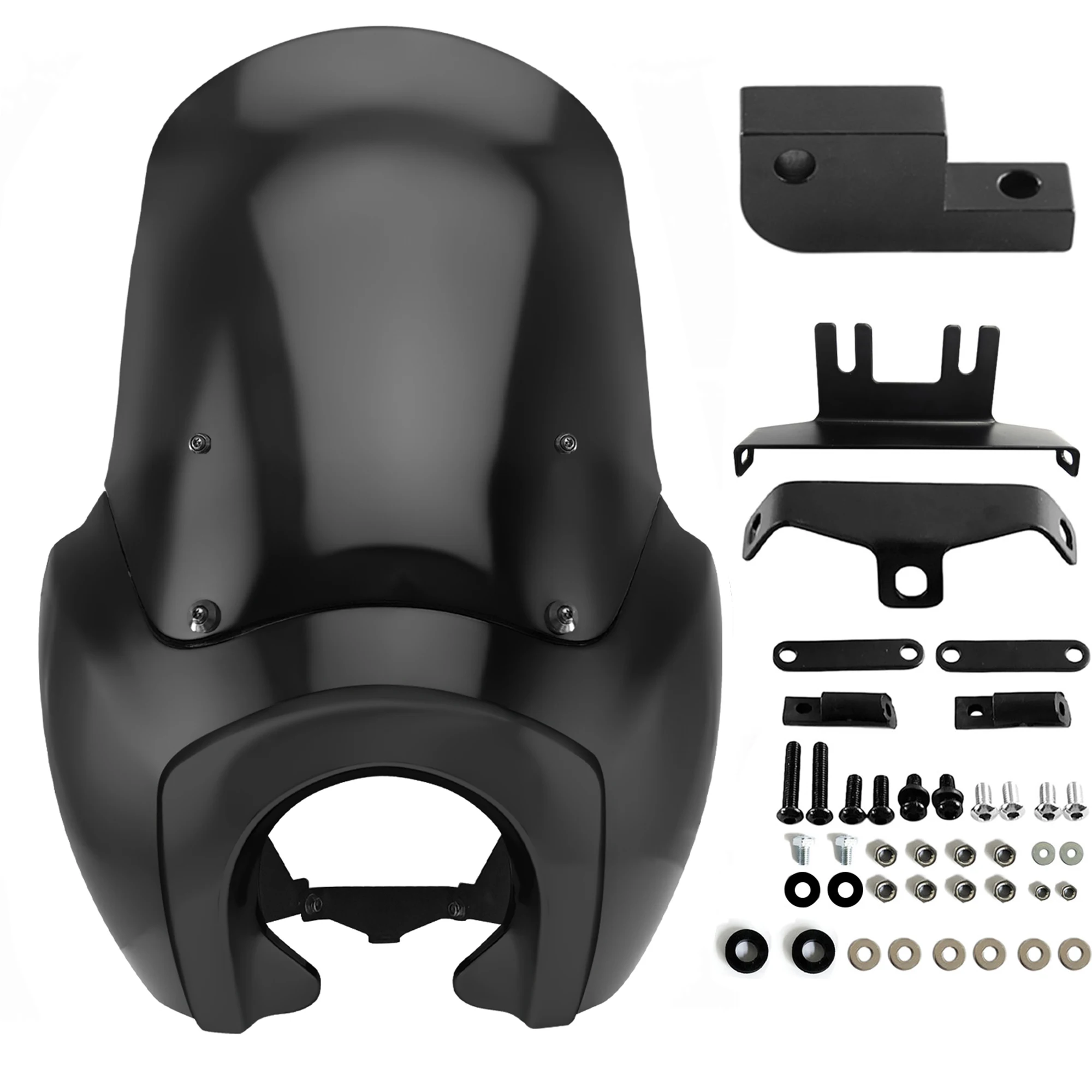 

Передний обтекатель CBC Cali TSport с темным дымом для мотоциклетного клубного стиля для Harley Dyna Street Bob T-Sport FXR