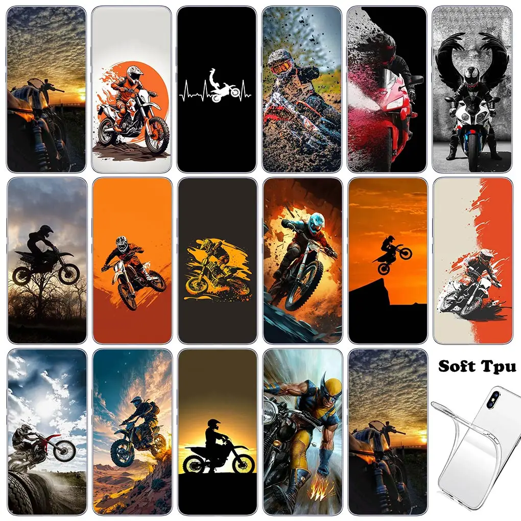 Автомобильный мотоциклетный чехол Moto Cross для Motorola G04 G71 G73 G32 G34 G52 G8 G7 G9 G24 Power Plus E14