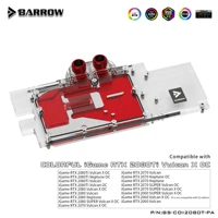 barrow bs coi2080t pa full cover graphics card gpu water cooling blocks for colorful igame rtx2080tirtx2080rtx2070 vulan x oc