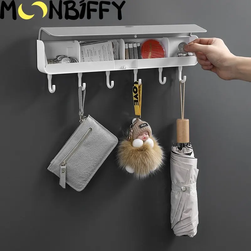 

Настенный держатель для ключей, Современная декоративная полка, настенный органайзер для прихожей, гостиной, кухни, ванной, офиса