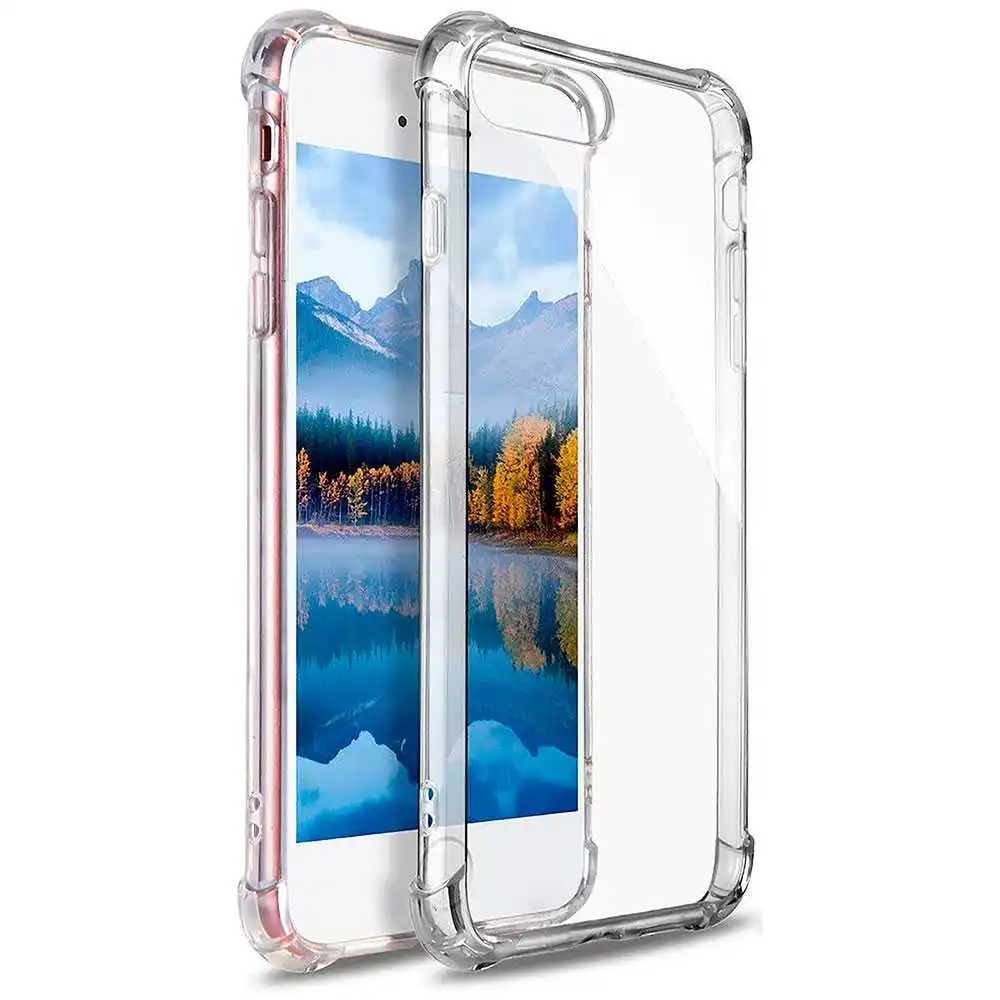OcioDual чехол подставка TPU Gel ShockProof с усиленными краями для iPhone 7 / 8 прозрачный