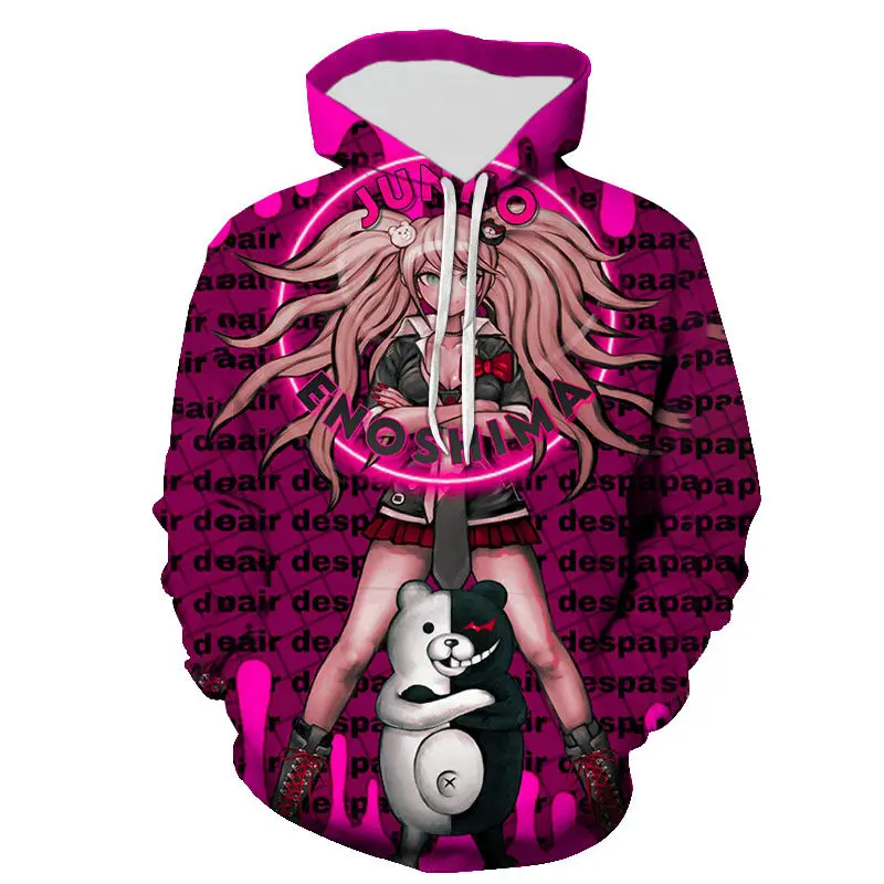 

New Fashion Danganronpa Fashion Hoodies Men Women Children Sweatshirts 3D Printed Pullover Streetwear Boy Girl Kids Casual Tops