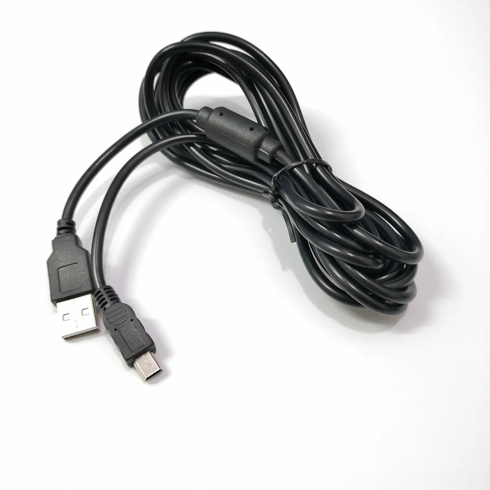 Фото Кабель для зарядки беспроводной консоли PS3 с магнитным кольцом для контроллера Sony Playstation 3, USB-шнур для зарядного устройства №5