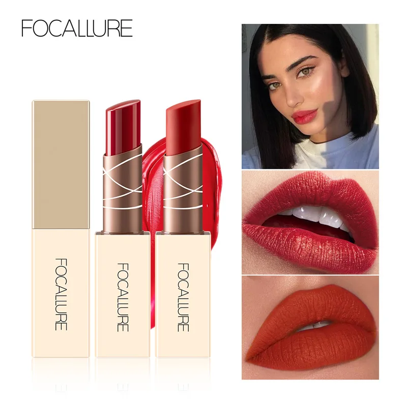 

FOCALLURE 12 Colors Matte Lipstick Waterproof Long Lasting Sexy Velvet Nude Batom Moisture Lipgloss Women Cosmetics Lips Makeup