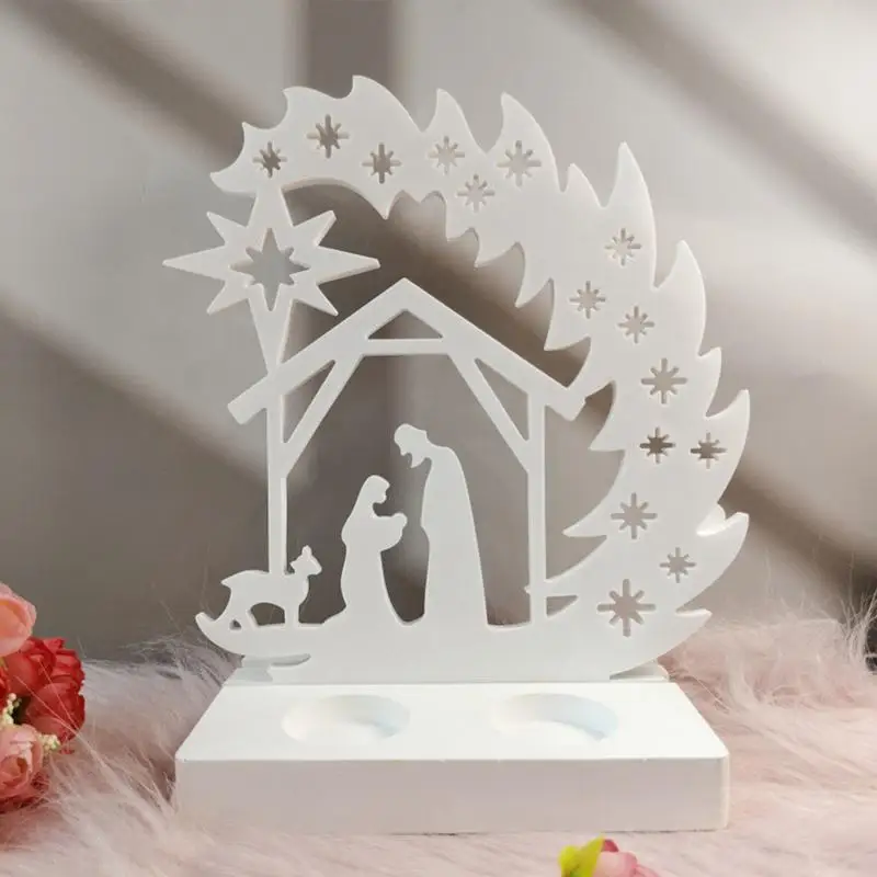 jąca szopkę gliniane formy ozdobne silikonowe do żywicy dekoracja wnętrz szopka scena dekoracyjna święta rodzina katolicka