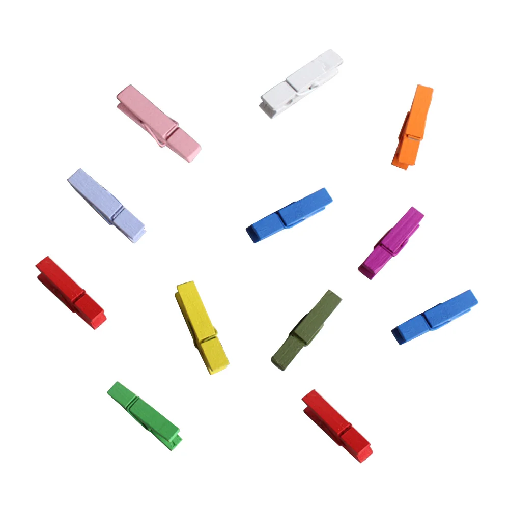 

12 Pcs Crafts Wooden Photo Office Magnets Whiteboard Clips Bookmark Office Decore