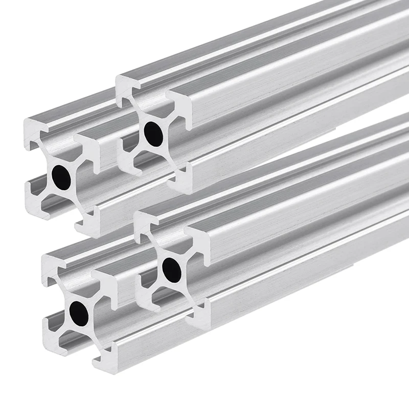 

JFBL Hot 4PCS 400Mm T-Type 2020 Aluminum Extrusion Profile European Standard Anodized Linear Guide For 3D Printer Parts