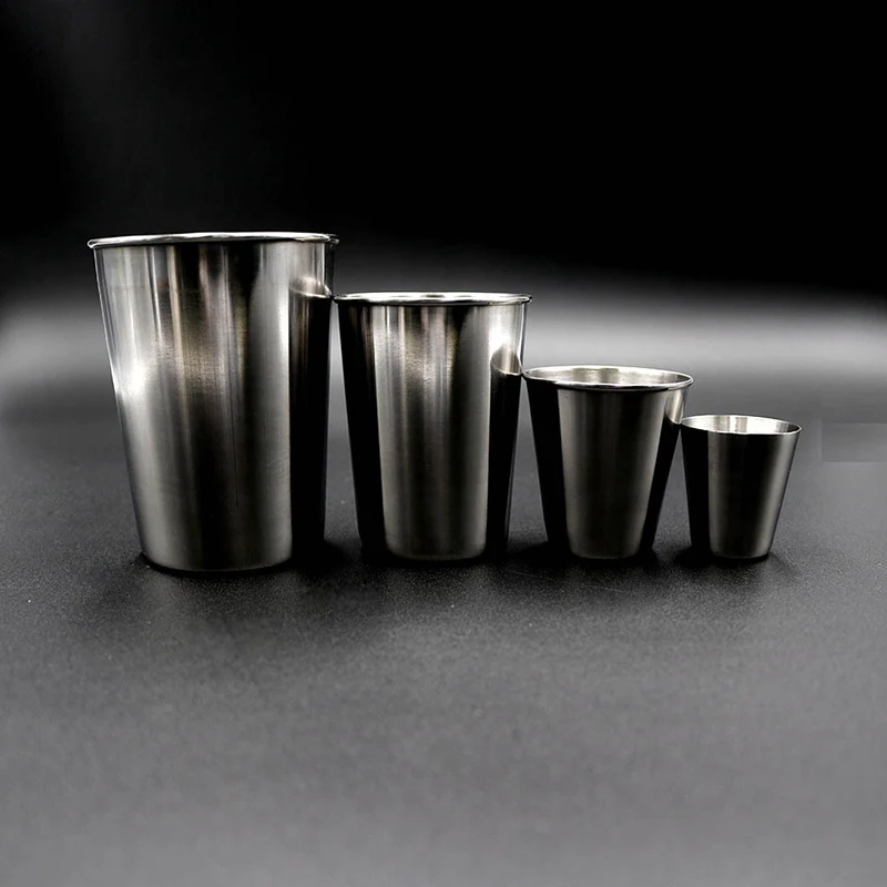 

30/70/180/320ml Portable Stainless Steel Cup Mug Camping Outdoor Travel Stainless Steel Coffee Tea Mug Beer Cup